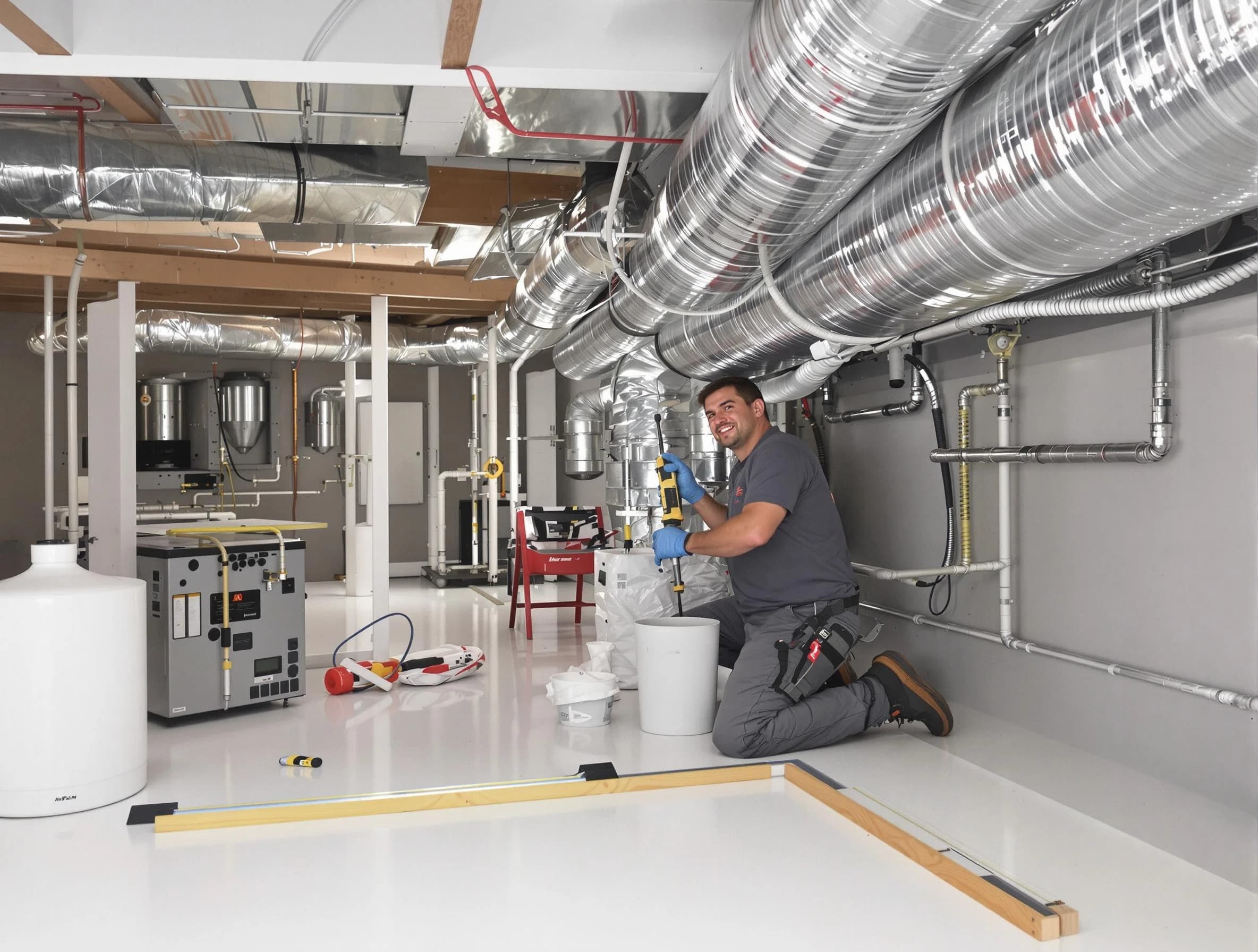 Professional duct sealing service by Plymouth Air Duct Cleaning in Plymouth