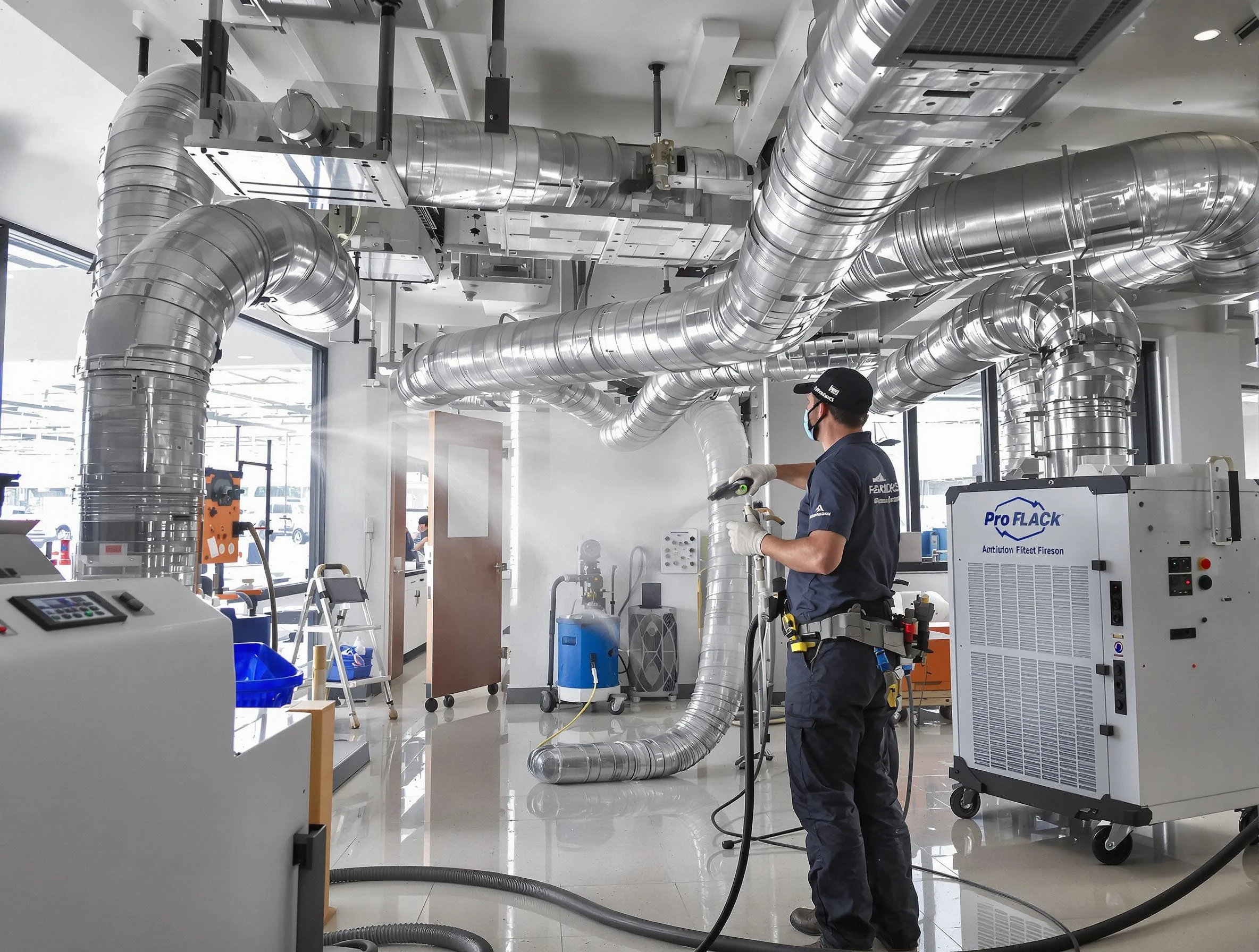 Negative Pressure Air Duct Cleaning in Plymouth