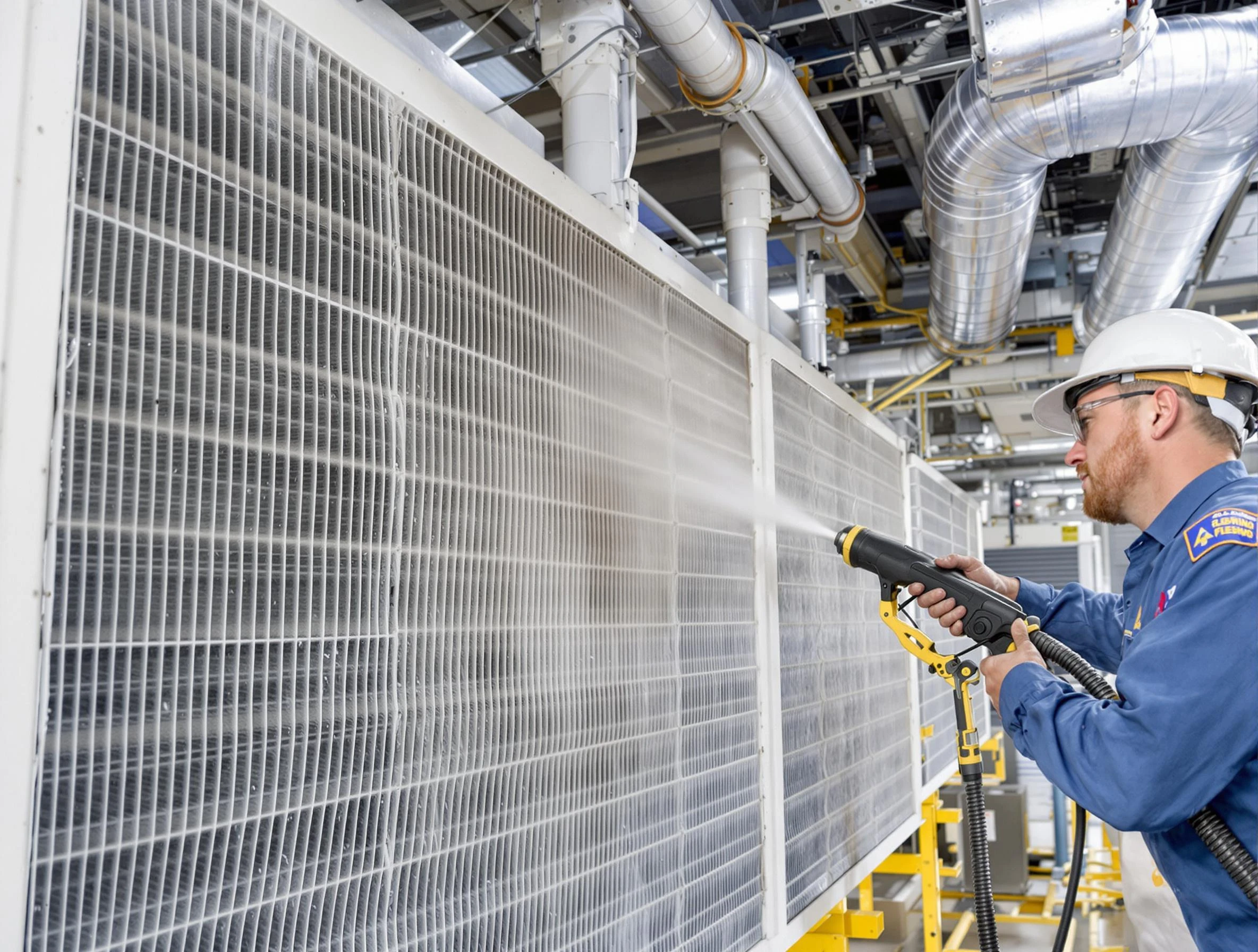 Professional commercial coil cleaning by Plymouth Air Duct Cleaning in Plymouth