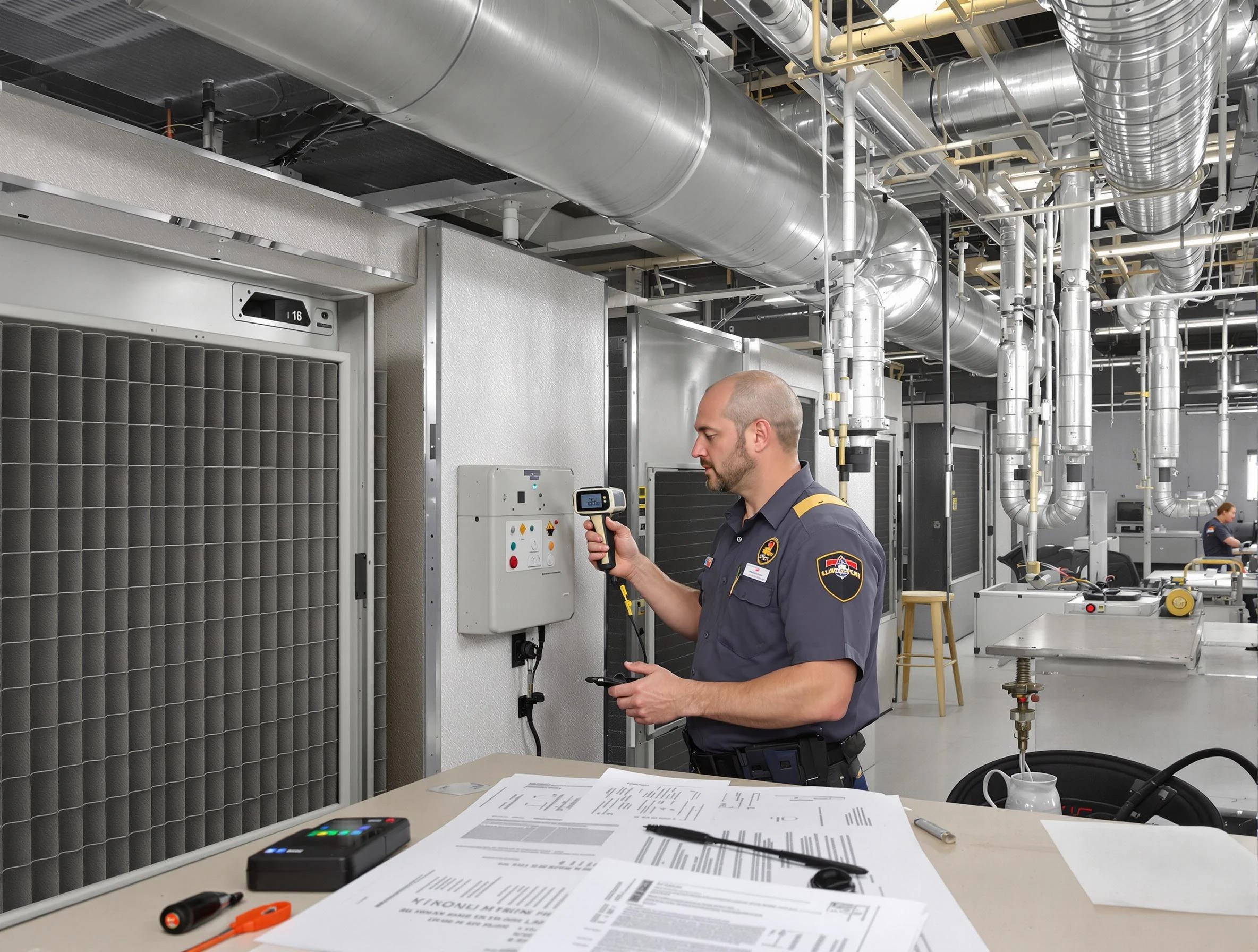 Professional filter system inspection by Plymouth Air Duct Cleaning in Plymouth