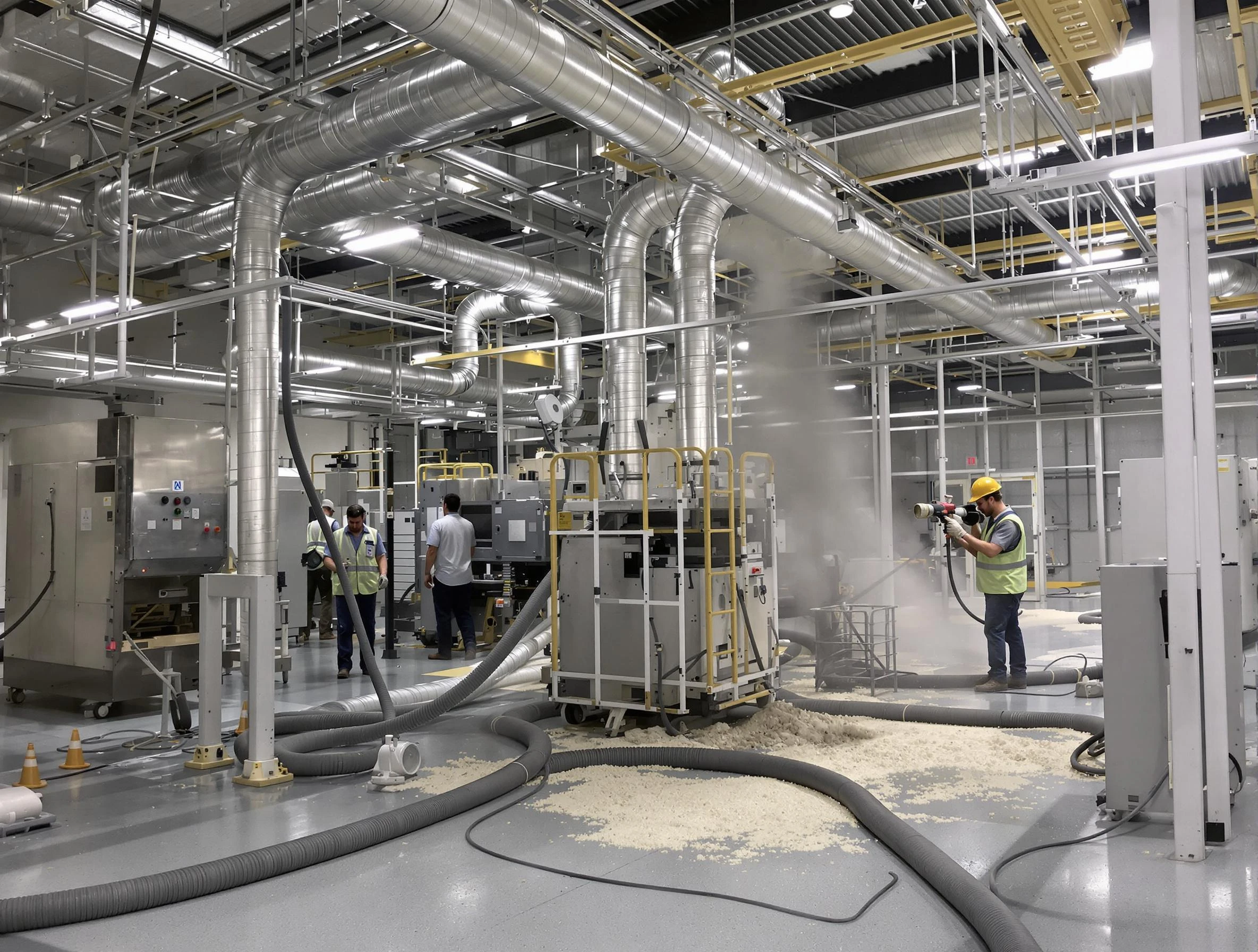 Heavy-duty industrial duct cleaning by Plymouth Air Duct Cleaning in Plymouth